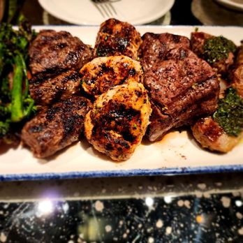 ilili DC - Mixed Grill  chicken shish taouk, beef kebab, kafta, lamb chops, Lebanese salsa verde, lemon, toum duo, harissa - Lebanese Near Me - Washington, DC, District of Columbia