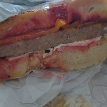 Boss Bagel - Sweet sweet sausage!! Sweet and savory all in one....so good! - Coffee & Tea Near Me - San Antonio, Texas
