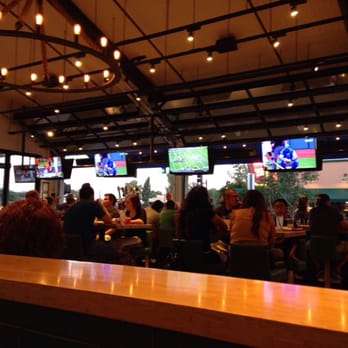Zinburger - The bar looked great with lots of tvs and roll-up windows. - Burgers Near Me - Gilbert, Arizona Zinburger - The bar looked great with lots of tvs and roll-up windows. - Burgers Near Me - Gilbert, Arizona