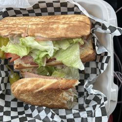 Ham and cheese sandwich large