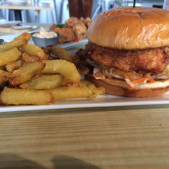 The Gruff - Chicken sandwich- good. Those pickle fries- OMG ridiculously delicious. - Pizza Near Me - Covington, Kentucky The Gruff - Chicken sandwich- good. Those pickle fries- OMG ridiculously delicious. - Pizza Near Me - Covington, Kentucky