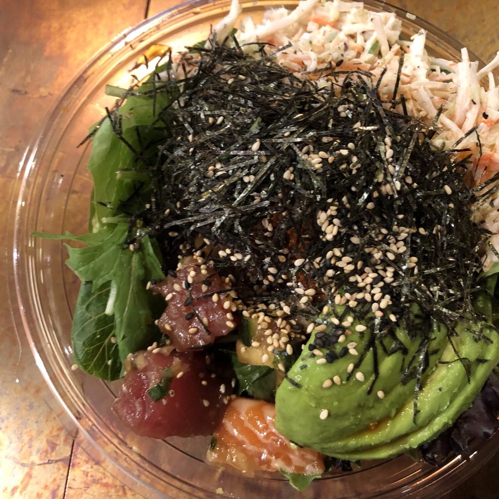 Poke Guys - Cali bowl with salad - Poke Near Me - Markham, Ontario Poke Guys - Cali bowl with salad - Poke Near Me - Markham, Ontario