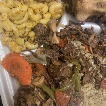 C & R Caribbean Jerk - My macaroni and cheese barely had any cheese left on it due to all of which that was going on with my oxtail... - Caribbean Near Me - Decatur, Georgia C & R Caribbean Jerk - My macaroni and cheese barely had any cheese left on it due to all of which that was going on with my oxtail... - Caribbean Near Me - Decatur, Georgia