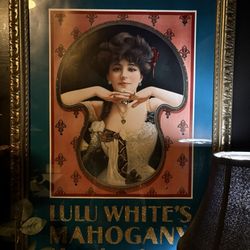 Mahogany Jazz Hall - Framed artwork in ladies bathroom