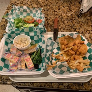 Wintzell's Oyster House - Shrimp poboy and west Indies salad - Seafood Near Me - Mobile, Alabama Wintzell's Oyster House - Shrimp poboy and west Indies salad - Seafood Near Me - Mobile, Alabama