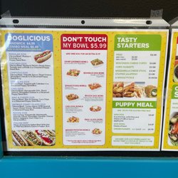 Oh My Dog - Menu