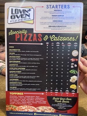 Menu photo 3 Lovin' Oven Pizza Locust Grove, GA