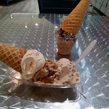 King Brothers Dairy - Coffee and Monster Bash ice cream with sprinkles and a trio of Bacon Buzz, Eggnog Snickerdoodle and PB OMG. To die for!!! - Specialty Food Near Me - Schuylerville, New York King Brothers Dairy - Coffee and Monster Bash ice cream with sprinkles and a trio of Bacon Buzz, Eggnog Snickerdoodle and PB OMG. To die for!!! - Specialty Food Near Me - Schuylerville, New York