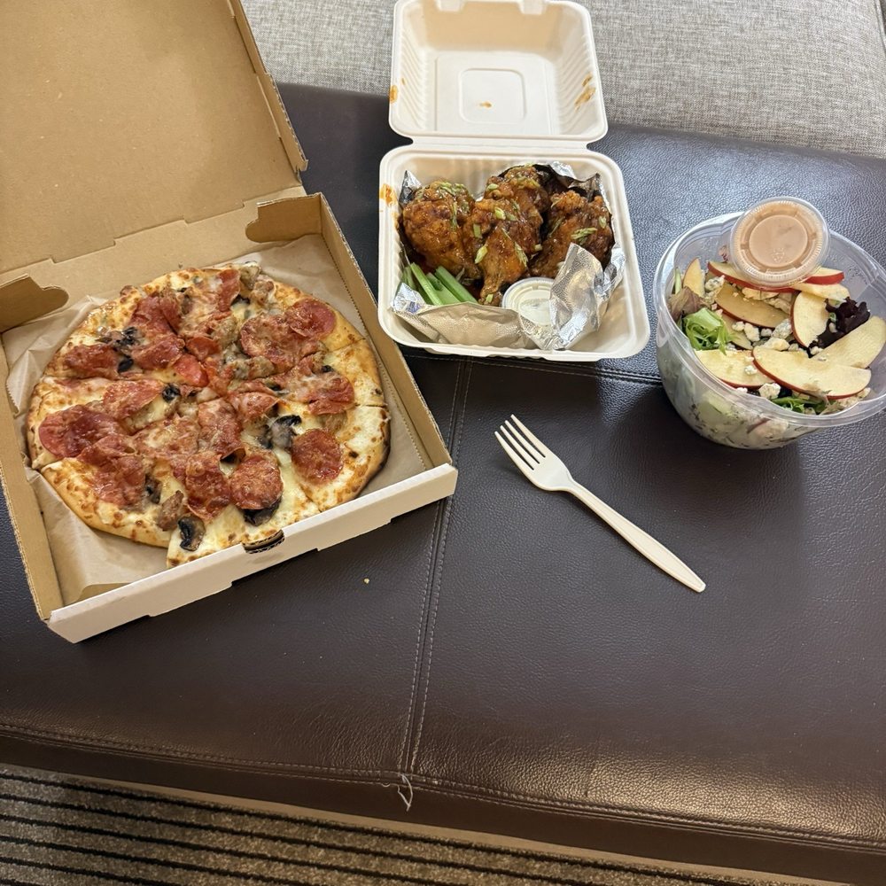PIZZA KARMA | Food Truck Catering - Eden Prairie - Tandoor-Fired Wings - Tikka Hot Honey 10" pizza pepperoni mushroom and sausage plus salad very tasty - Pizza Near Me - Eden Prairie, Minnesota PIZZA KARMA | Food Truck Catering - Eden Prairie - Tandoor-Fired Wings - Tikka Hot Honey 10" pizza pepperoni mushroom and sausage plus salad very tasty - Pizza Near Me - Eden Prairie, Minnesota