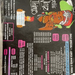 Exotic Wings & Thingz - Menu