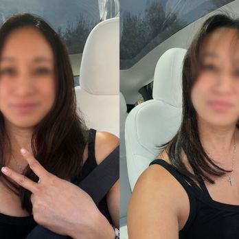 Kathy Hair - Before and after - love my new hair with layers and curtain bangs - Hair Stylists Near Me - Irvine, California Kathy Hair - Before and after - love my new hair with layers and curtain bangs - Hair Stylists Near Me - Irvine, California