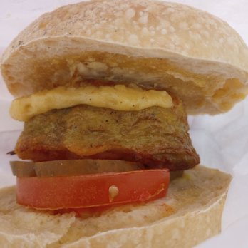 Bread By Us - Breakfast sandwich. $7. Doesn't look like much but tastes absolutely delicious! - Coffee & Tea Near Me - Ottawa, Ontario