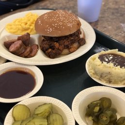 Chopped Beef Sandwich side of sausage (sold but weight) Mac and cheese Chopped Beef Sandwich side of sausage (sold but weight) Mac and cheese