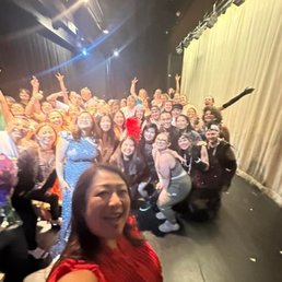 A shot of our dancers backstage after our show. A shot of our dancers backstage after our show.