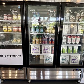Cafe The Scoop - fridge of stuff for sale - Cafes Near Me - Long Beach, California Cafe The Scoop - fridge of stuff for sale - Cafes Near Me - Long Beach, California