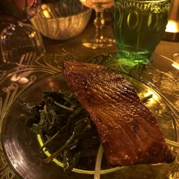 Salmon over spinach Salmon over spinach
