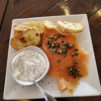 The Vineyard Winemarket - The food is awesome!  Salmon and the chicken  shikabob! - Wine Bars Near Me - Smyrna, Georgia