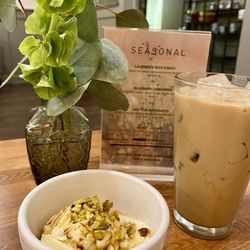 Sassafras Kitchen and Coffee Bar - White chocolate affogato and honey almond latte