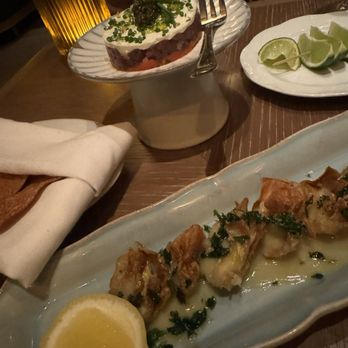 Casadonna - Fried Artichoke and tuna tartare - worth ordering - Italian Near Me - Miami, Florida