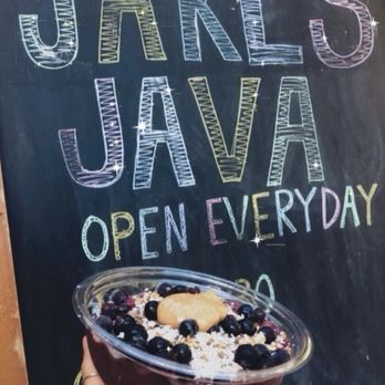 Jakes Java - Acai bowl with peanut butter, blueberries, coconut flakes and granola - Coffee & Tea Near Me - Rincon, Puerto Rico
