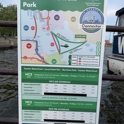 Baltimore Water Taxi - Weekday schedule