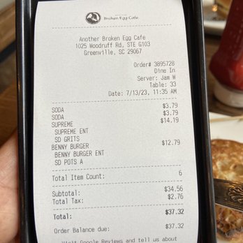 Another Broken Egg Cafe - Breakfast & Brunch Near Me - Greenville, South Carolina