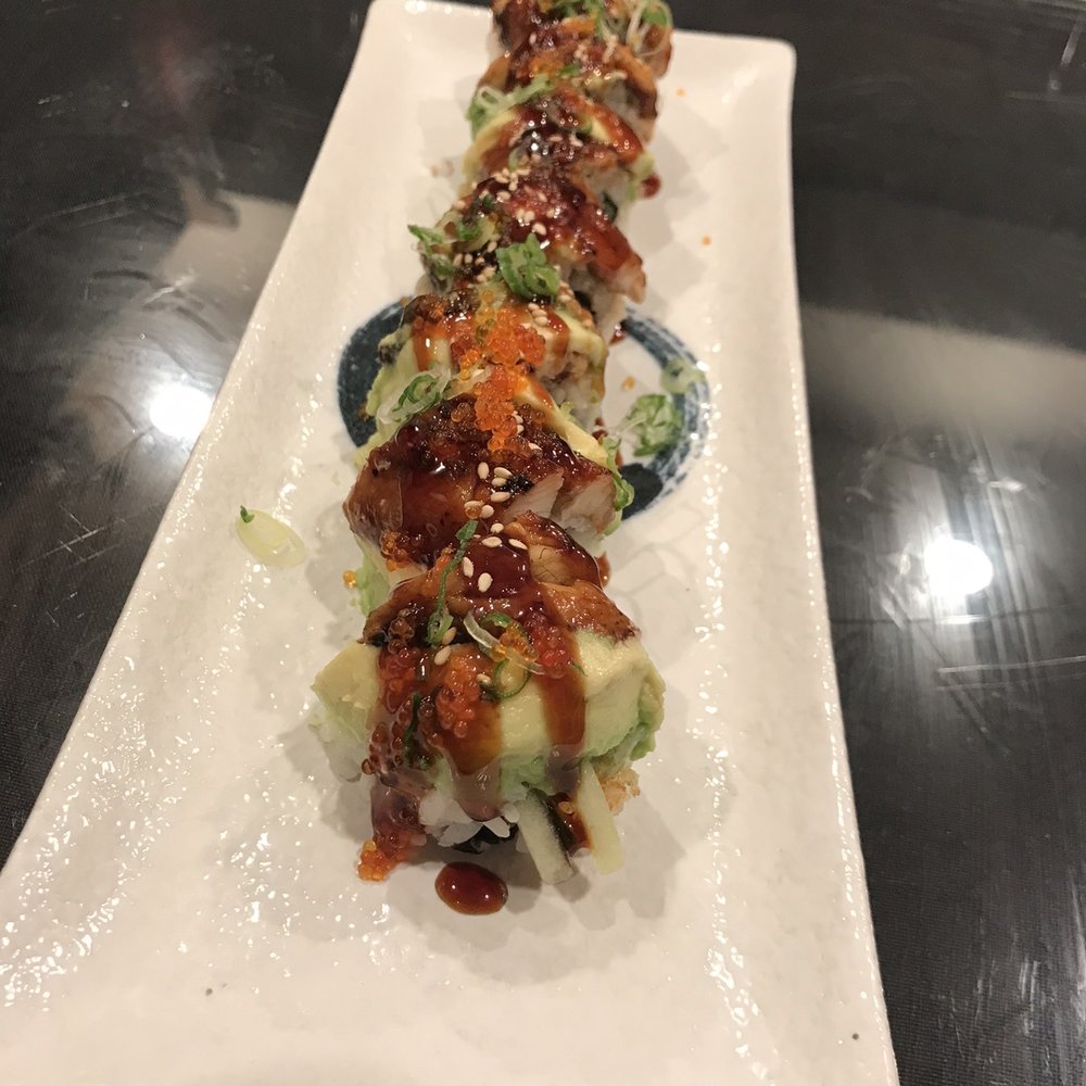 Bashamichi Sushi and Bar - Dragon Roll - Japanese Near Me - Millbrae, California Bashamichi Sushi and Bar - Dragon Roll - Japanese Near Me - Millbrae, California