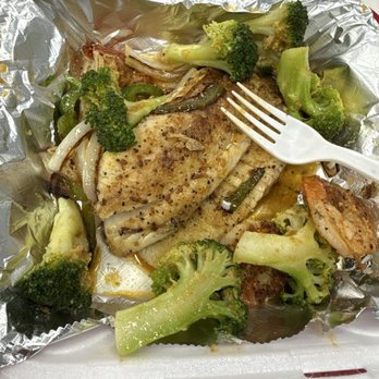 SEABOYZ - Grilled Tilapia and shrimp with broccoli. - Cajun/Creole Near Me - Marietta, Georgia SEABOYZ - Grilled Tilapia and shrimp with broccoli. - Cajun/Creole Near Me - Marietta, Georgia