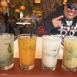 Rey mojito, passion fruit mojito, coconut mojito, passion/coconut mojito flight Rey mojito, passion fruit mojito, coconut mojito, passion/coconut mojito flight