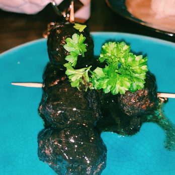 Belgrave - Ghel Gheli: minced lamb meatballs with saffron, onions, tomato, and sour cherries (I think they had fesenjoon around it too, my favorite) - Persian/Iranian Near Me - London, XGL