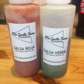 Me Gusta Tacos - Two of three offered salsas - Tacos Near Me - Henderson, Nevada