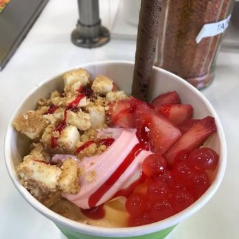 Yogurtini Self-Serve - Strawberry Cheesecake, & Pina Colada frozen yogurt - Ice Cream & Frozen Yogurt Near Me - Las Vegas, Nevada Yogurtini Self-Serve - Strawberry Cheesecake, & Pina Colada frozen yogurt - Ice Cream & Frozen Yogurt Near Me - Las Vegas, Nevada