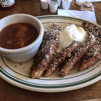 Peaches HotHouse - Granola crusted French toast with Bourbon Peaches (had a strong nutmeg taste) - Southern Near Me - Brooklyn, New York