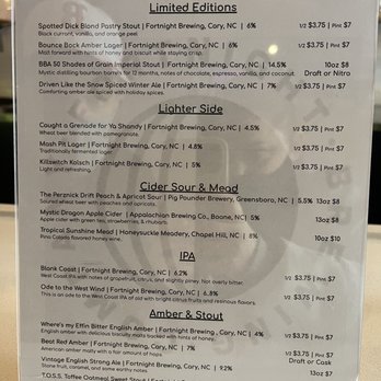 Fortnight Brewing - Breweries Near Me - Cary, North Carolina