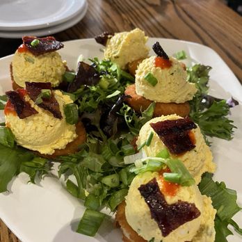 Local Goat - Deep Fried Deviled Eggs - New American Near Me - Pigeon Forge, Tennessee
