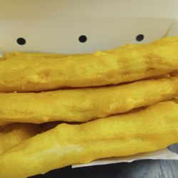 Halibut House Fish & Chips - Cod. Part of the Cod Takeout Family Pack. $75 for 5 fish pieces, large fries, 2 coleslaw and 5 cans of soda.
