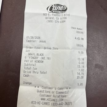 Raising Cane's Chicken Fingers - Fast Food Near Me - Upland, California Raising Cane's Chicken Fingers - Fast Food Near Me - Upland, California
