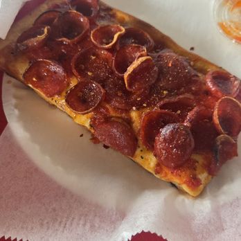 Rosa's Pizza - Pepperoni slice - Pizza Near Me - Middle Village, New York Rosa's Pizza - Pepperoni slice - Pizza Near Me - Middle Village, New York