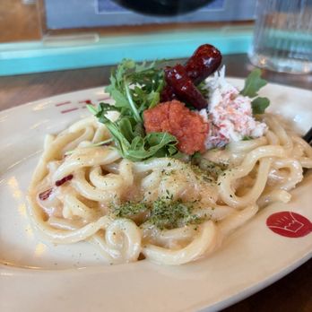 New Fuji - mentaiko carbonara - Japanese Near Me - Vancouver, British Columbia New Fuji - mentaiko carbonara - Japanese Near Me - Vancouver, British Columbia
