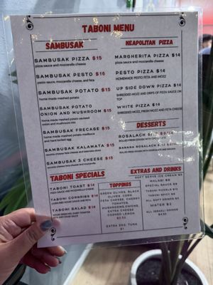 Menu photo 1 Taboni Tarzana, CA