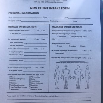 Moroccan Hammam & Day Spa - Massage intake form - Day Spas Near Me - Jacksonville Beach, Florida Moroccan Hammam & Day Spa - Massage intake form - Day Spas Near Me - Jacksonville Beach, Florida