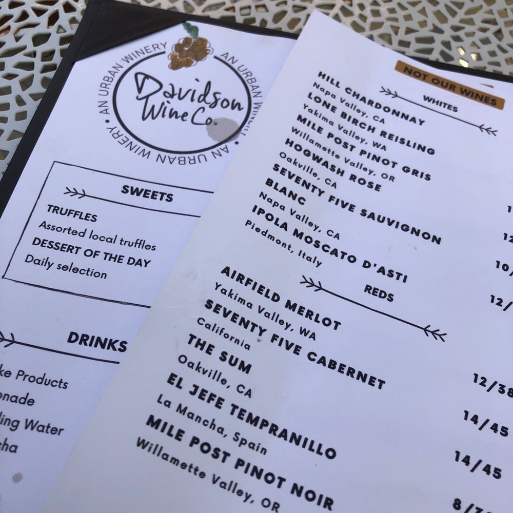 Davidson Wine Co - Pre dinner drinks ! - Wineries Near Me - Davidson, North Carolina Davidson Wine Co - Pre dinner drinks ! - Wineries Near Me - Davidson, North Carolina