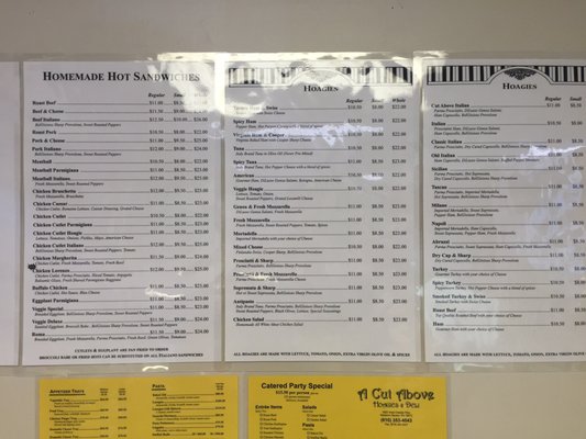 Menu photo 4 A Cut Above Deli Newtown Square, PA