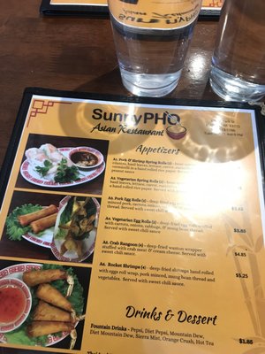 Menu photo 1 Sunny Pho Madison, WI