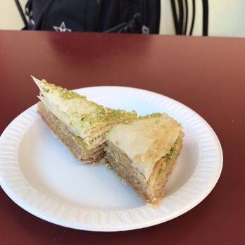 Shawarma Palace - Baklava is worth a try. It wasn't too sweet, it was flaky and topped with crushed pistachios . - Lebanese Near Me - Worcester, Massachusetts