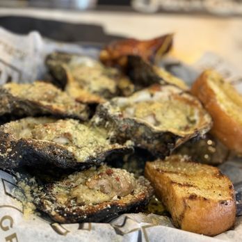 Grand Isle Seafood - 1/2 Doz Chargrilled Oysters - Southern Near Me - New Orleans, Louisiana
