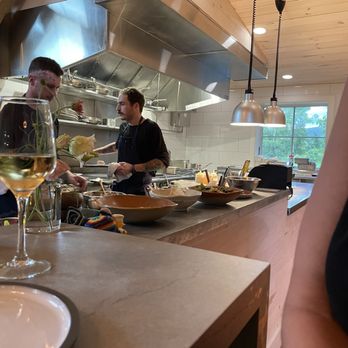 Grange At Hill Farm - View from kitchen counter dining - Pizza Near Me - Sunderland, Vermont Grange At Hill Farm - View from kitchen counter dining - Pizza Near Me - Sunderland, Vermont
