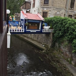 Reeds on the River - Cool little doll house over the river.