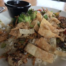 Shrimp wonton stir fry