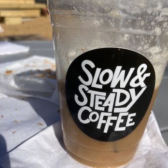 Slow and Steady Coffee - My drink and remnants of the croissant we ate in 2seconds,lol - Coffee & Tea Near Me - Dallas, Texas Slow and Steady Coffee - My drink and remnants of the croissant we ate in 2seconds,lol - Coffee & Tea Near Me - Dallas, Texas